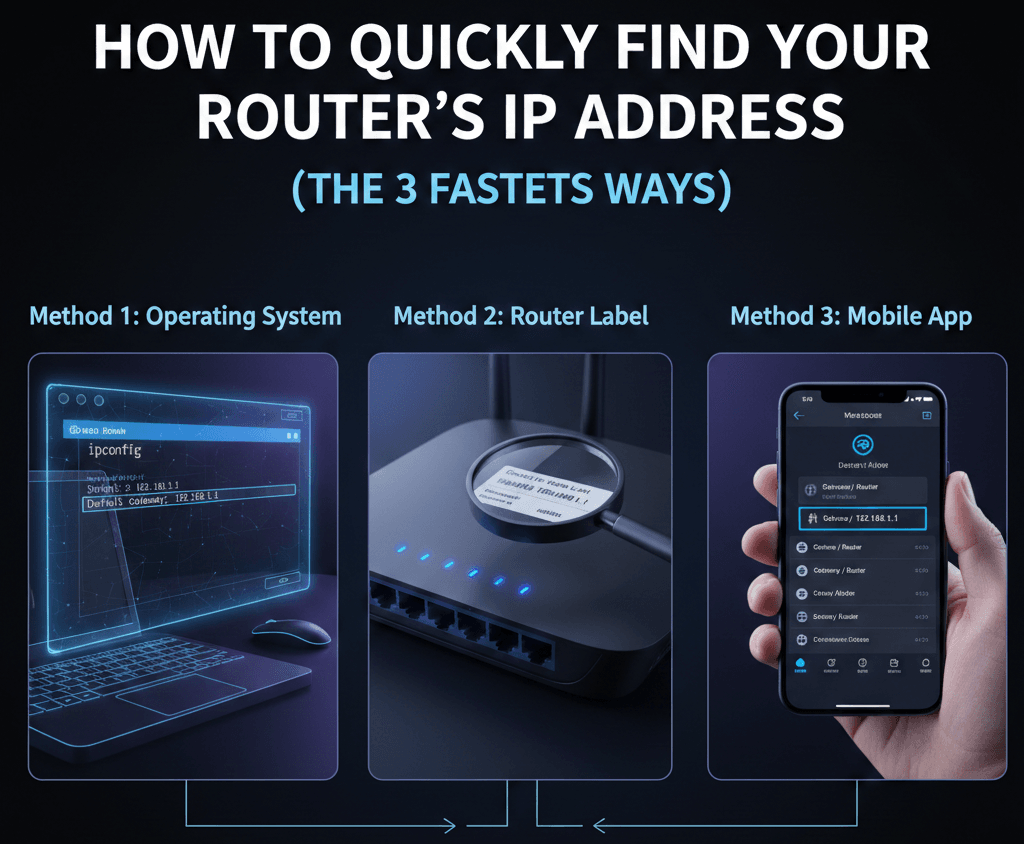 How to Quickly Find Your Router’s IP Address (The 3 Fastest Ways)